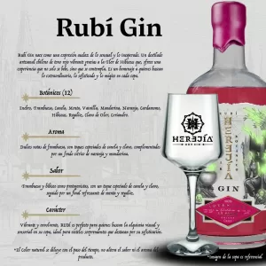 Ficha técnica Herejía Rubí Gin Premium Box