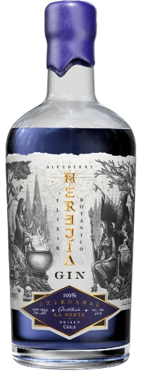 Botella de Gin Premium Herejía Blueberry Gin