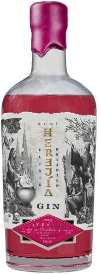 Botella de Gin Premium Herejía Rubí Gin