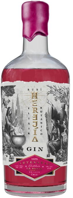 Botella de Gin Premium Herejía Rubí Gin