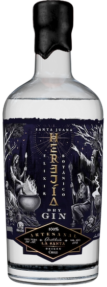 Botella de Gin Premium Herejía Santa Juana Dry Gin